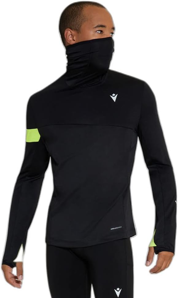 Macron Run Fcc Edgar High Neck Top Man Blk/Nyel Maillot Running Homme (Lot de 1) - Image 3