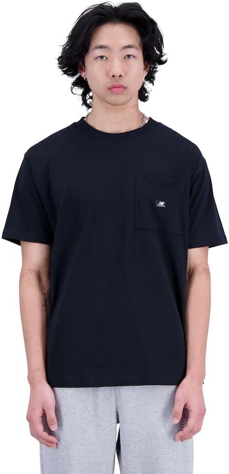 New Balance Essentials Reimagined Cotton Jersey Pocket Short Sleeve Chemise Homme