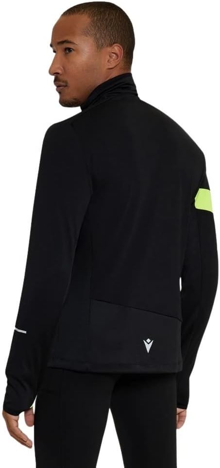 Macron Run Fcc Edgar High Neck Top Man Blk/Nyel Maillot Running Homme (Lot de 1) - Image 4