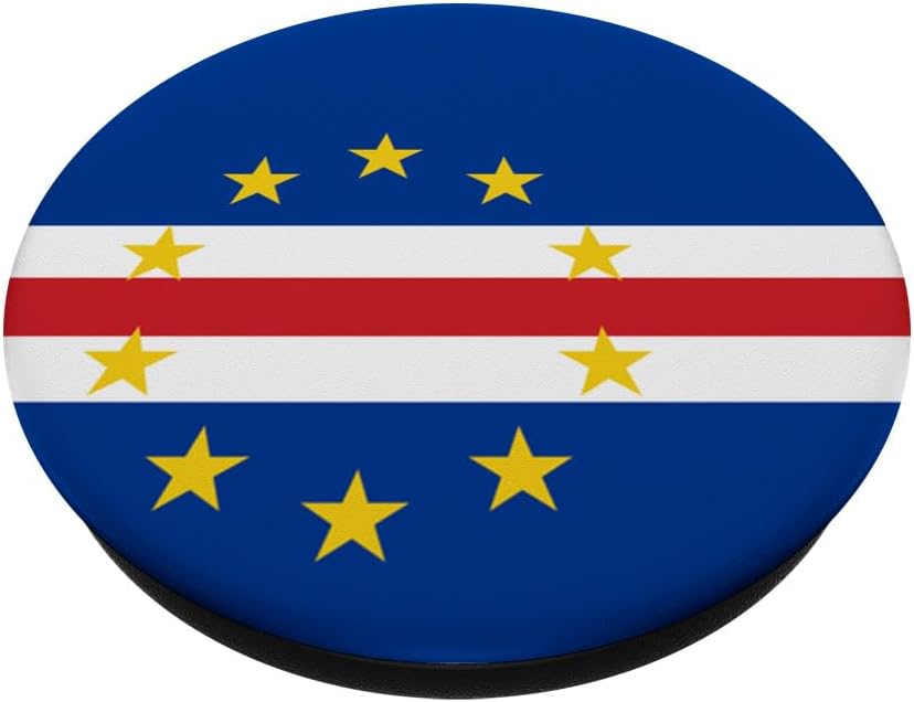 Cape Verde Flag Colors Gift for Cabo Verdeans PopSockets PopGrip Adhésif - Image 2