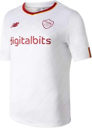 41iQR8jwSPL._AC_SL1000_.jpg Roma, Chemise Mixte, Saison 2022/23 Extérieur Officiel