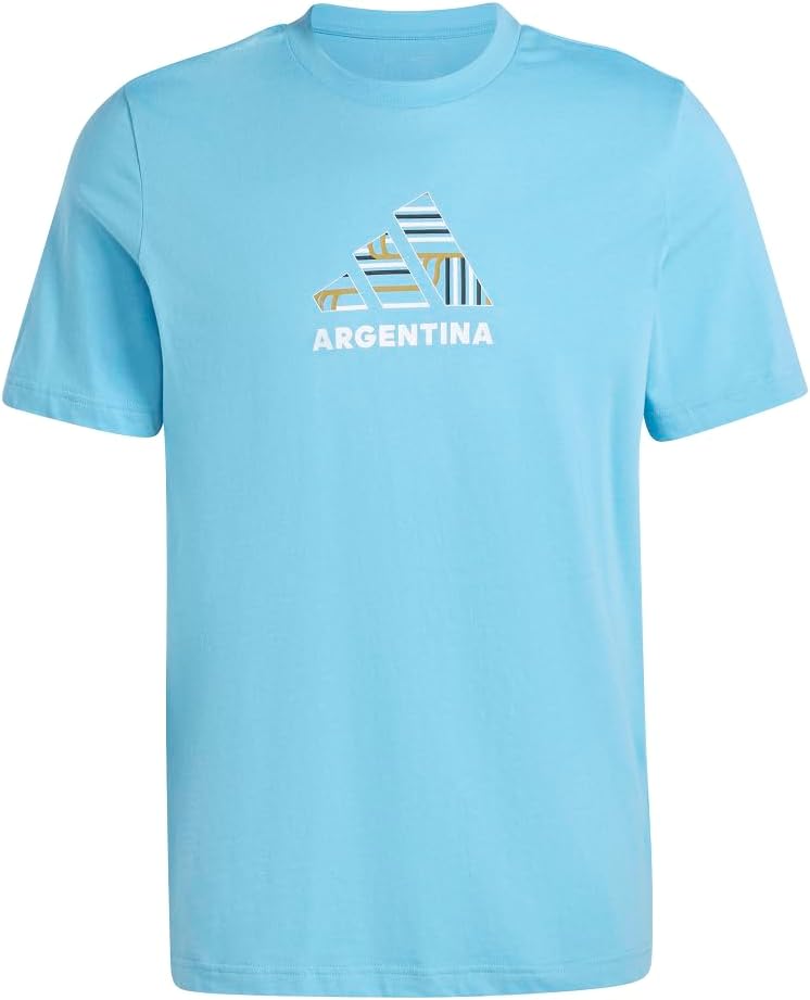adidas Mens Argentina Fan Graphic T-Shirt T-Shirt Graphique de Fan de l'Argentine Homme