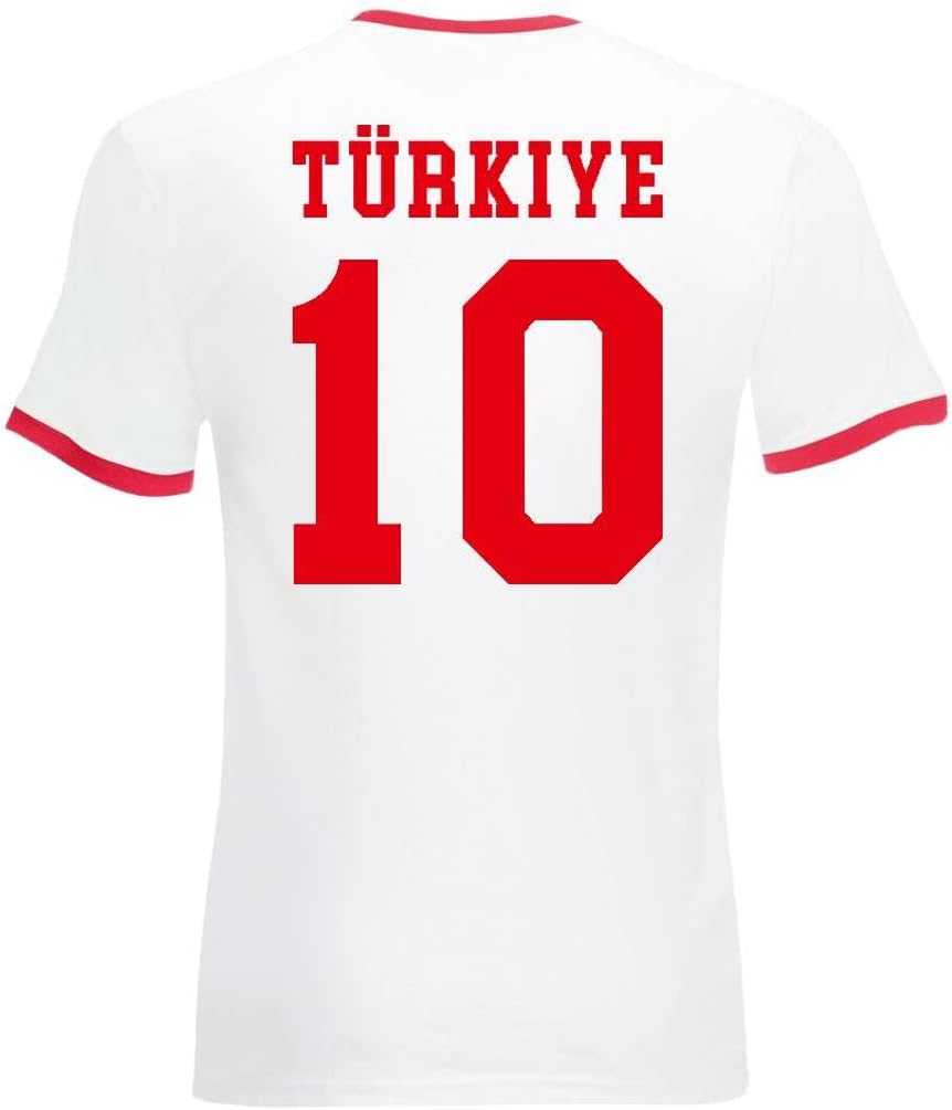 T-Shirt Homme Maillot de Football Turquie Turkey Turkey avec Nom et Numéro Personnalisés - Image 3