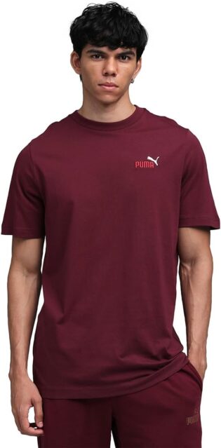 517DulyevwL._AC_SL1200_.jpg PUMA Ess 2 Color Small No. 1 Logo Tee Sportstyle Core Men's