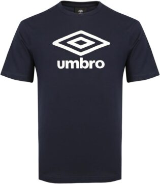 Umbro T-shirt Coton Big Logo Homme, T-shirt, Marine 19h, Xl