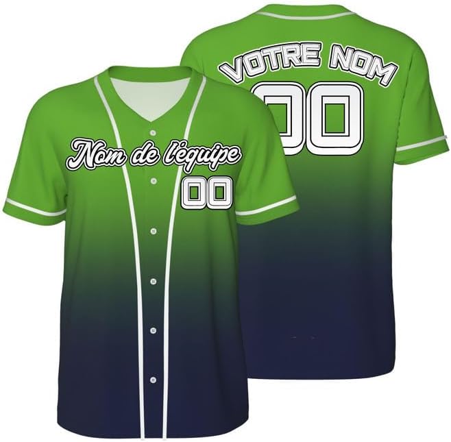 Custom Baseball Jersey Soccer Jersey with Your Name Number Logo Customizable Baseball Shirt Button Shirt Sports Uniform for Men/Women/Youth S-4XL