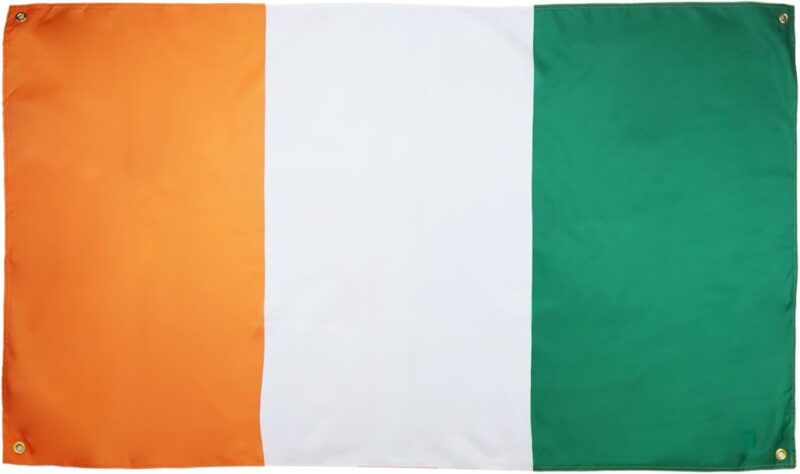AZ FLAG Drapeau Côte d'Ivoire 150x90 cm avec 4 oeillets, Pavillon Ivoirien pour balcon ou mur