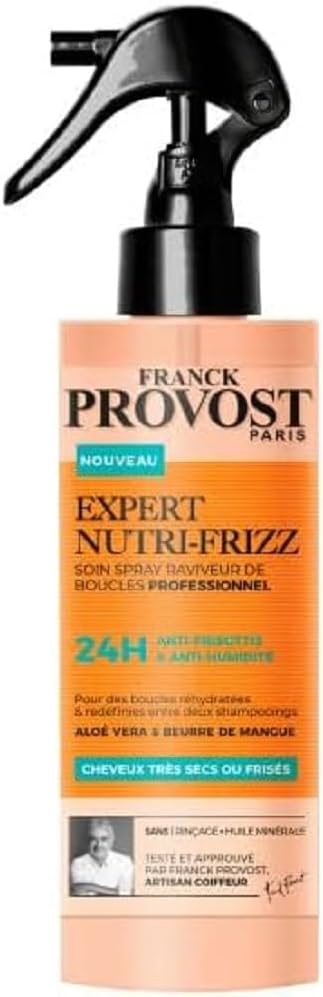 Franck Provost F. Provost Spray sans Rinçage sans Sulfate Expert Nutri-Frizz 190 ml