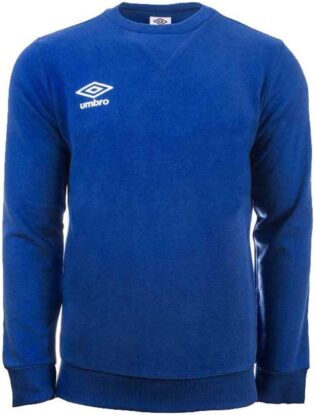 Umbro Fleece Small Logo Sweat Sweatshirt Homme, Bleu, S
