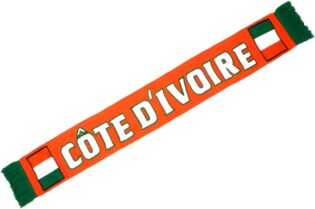 51Zc4vhB-7L._AC_SL1010_.jpg Écharpe de Supporter Côte d'Ivoire, Drapeau Ivoirien Orange Blanc Vert, Foot Eléphants, 170 x 20 cm, Style Sportswear Classique