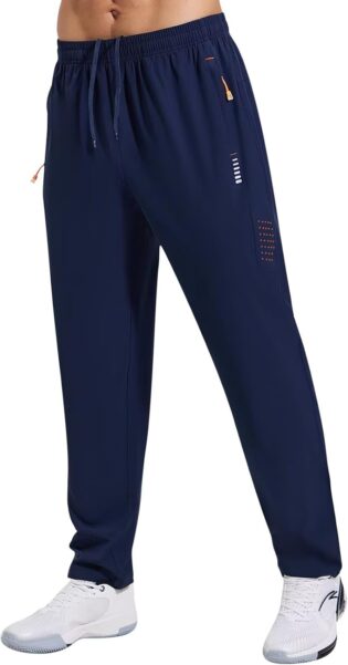 51grlmW7yCL._AC_SL1500_.jpg Gaiatiger Pantalon de Jogging pour Homme Pantalon de Survêtement à Séchage Rapide Pantalon Sport pour Homme Training Sportswear avec Poches Zippées