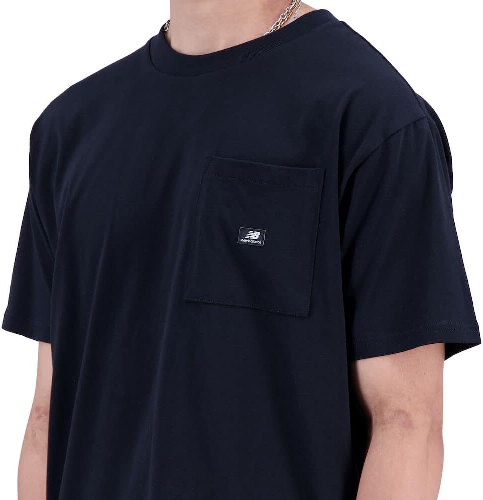 New Balance Essentials Reimagined Cotton Jersey Pocket Short Sleeve Chemise Homme - Image 4