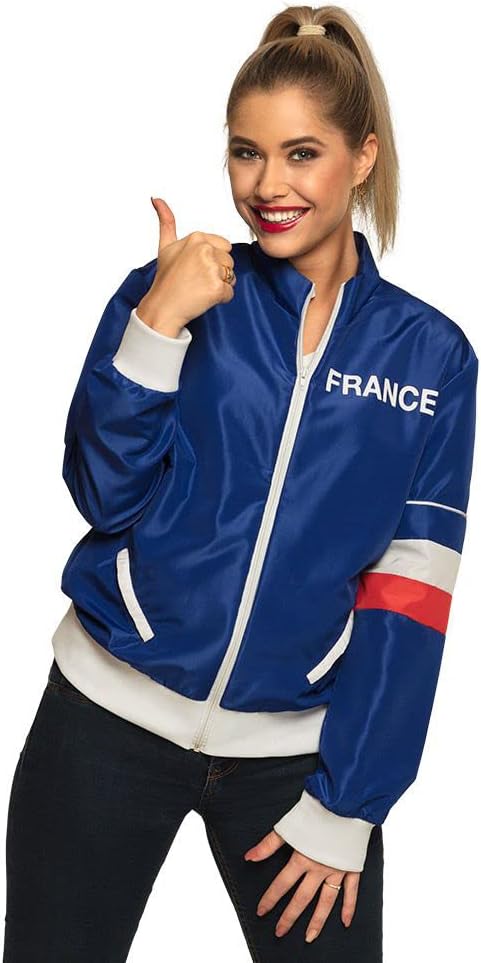 Boland - survêtement top France, pour femmes, pays, drapeau, jogging, style rétro, sportif, costume de groupe, coupe du monde, championnat d'Europe, fête à thème, carnaval