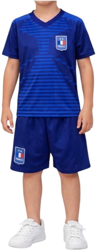 T-shirt de France, vêtements de football, adultes unisexe, t-shirt de football, cadeaux de football, t-shirt de sport, vêtements de sport