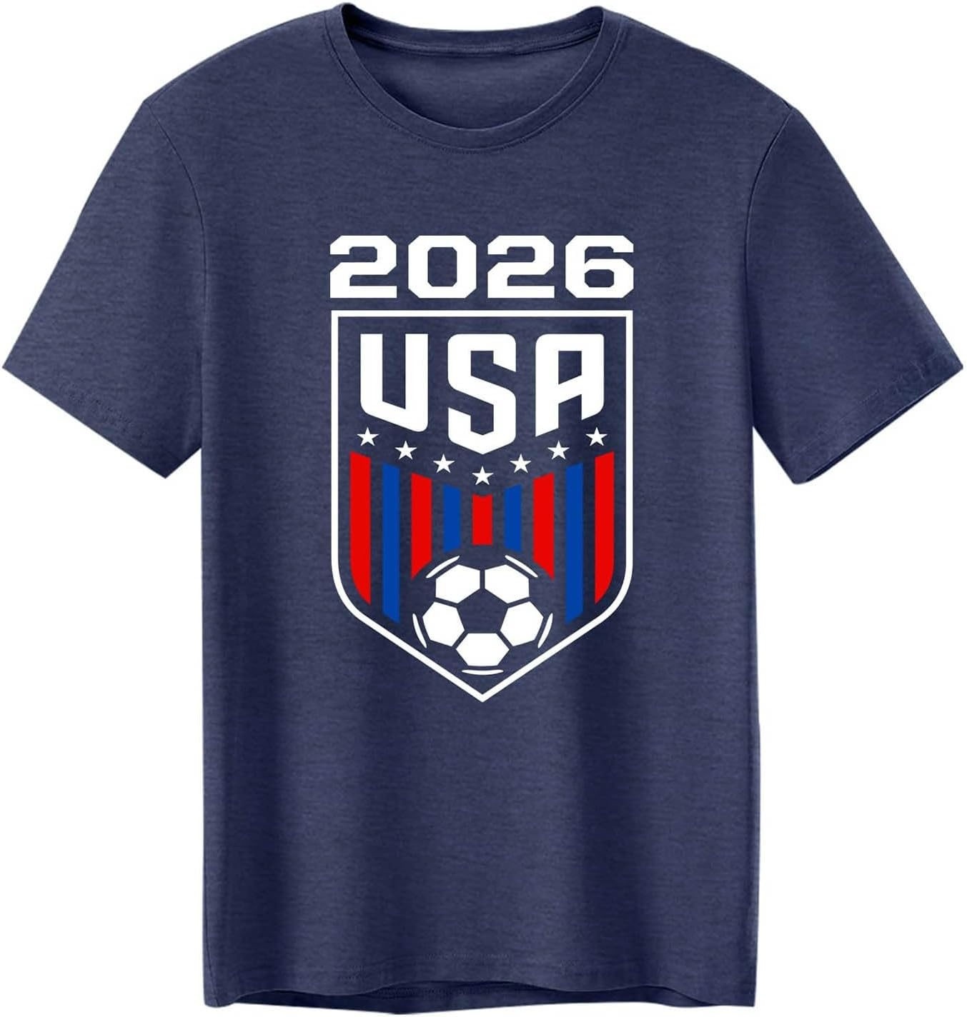 Maillot Coupe du Monde 2026 Tee Shirt Graphique Humoristique Football USA Coupe du Monde 2026 Tunique Homme Chic - Image 3