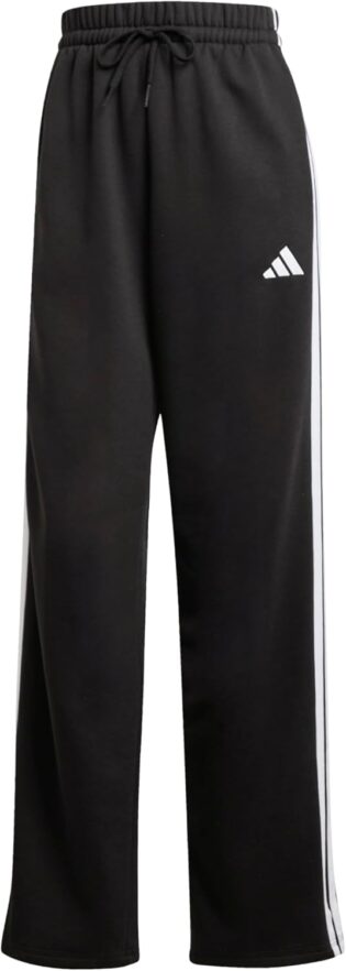615cl-8RNZL._AC_SL1500_.jpg Adidas Femme Essentials 3-Stripes Open Hem Fleece Pants