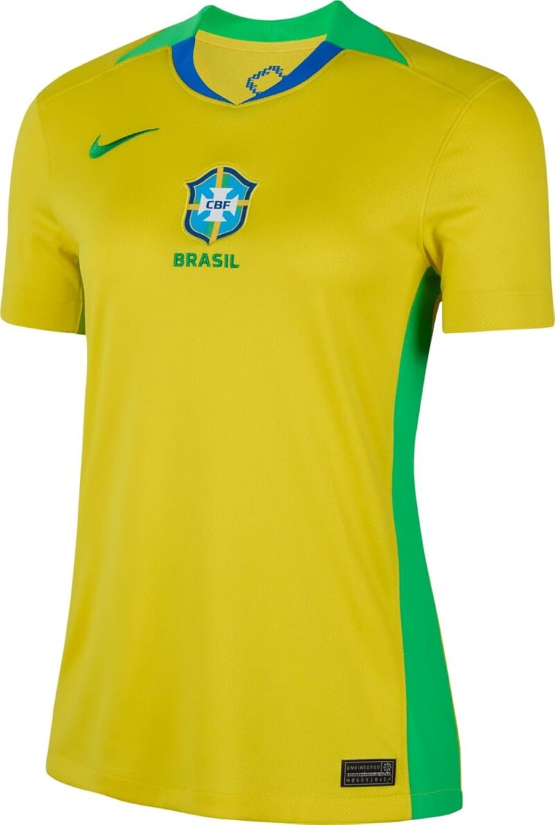 Nike Brasilien 2025 Stadium Home (Frauenteam) Nike Dri-fit Replika-fußballtrikot Für Damen Nike Dri-FIT Réplique de Maillot de Football pour Femme Femme