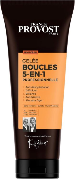 61BIYi5NKRL._AC_SL1500_.jpg FRANCK PROVOST - Gelée Boucles 5-en-1 Professionnelle - Définition - Hydratation & Brillance - Formule Sans Silicone, Sulfate** Et Huile Minérale - 250ml