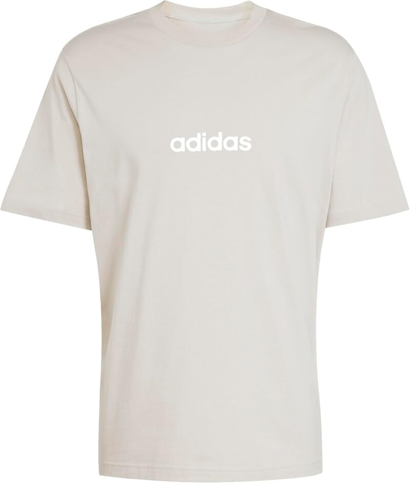 adidas Men's Essentials Linear Single Jersey Tee