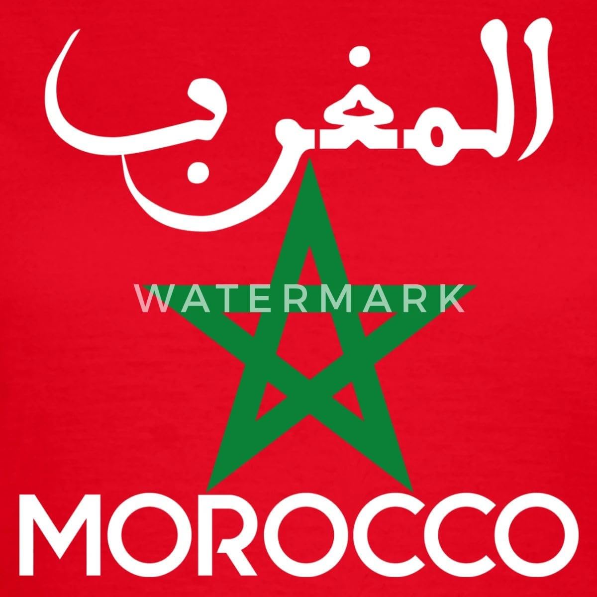 Spreadshirt Morocco Drapeau Maroc Étoile Cadeau pour Marocains T Shirt Femme - Image 3