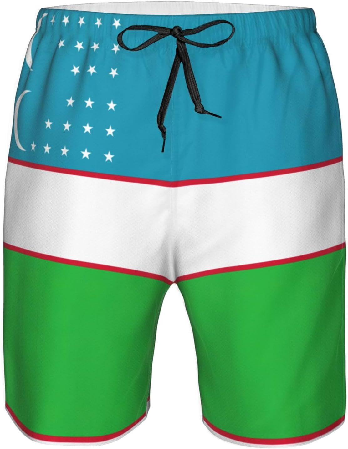 Maillot de bain imprimé drapeau de la République d'Ouzbékistan pour homme, short de bain élégant pour hommes, maillot de bain en polyester à séchage rapide - Image 4