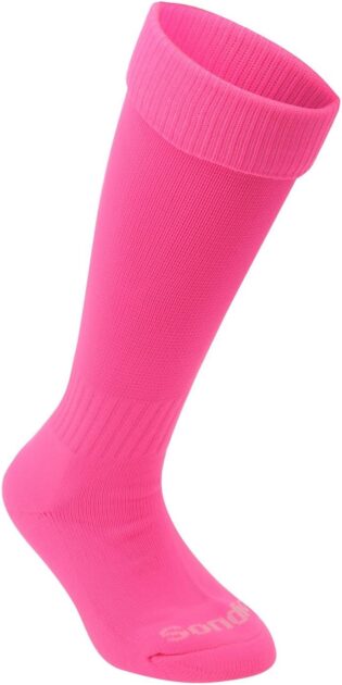 61Mie69aK5L._AC_SL1425_.jpg Sondico Enfant Chaussettes de football Fluo Rose Junior 1-6