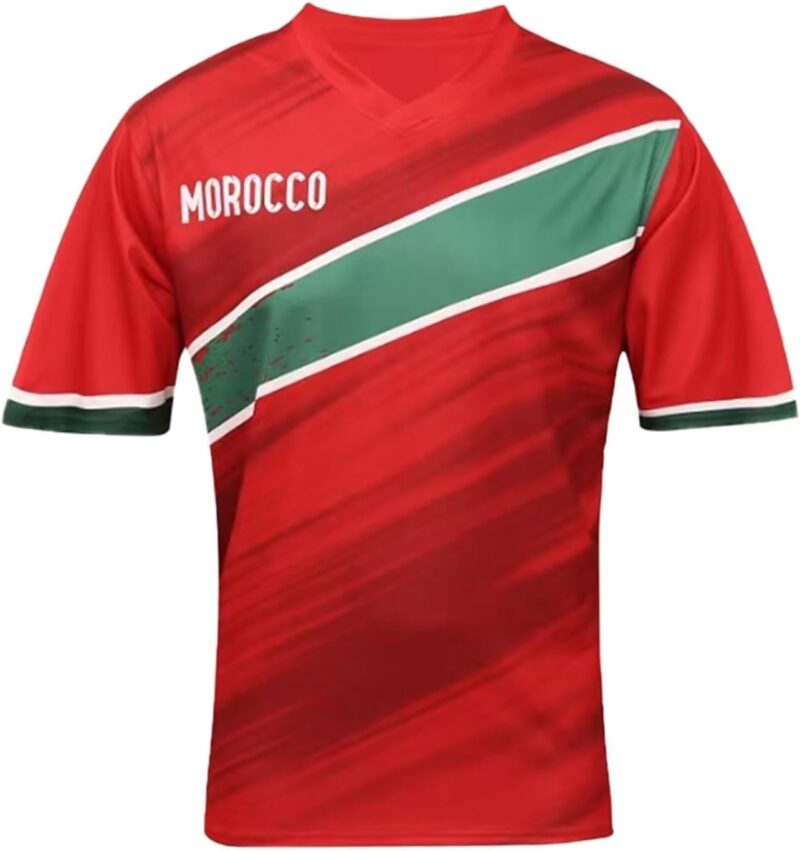Maillot de Football for Hommes, T-Shirt Sport à Manches Courtes, Motif Vintage, Respirant, Multi-équipes, Style National, 2026