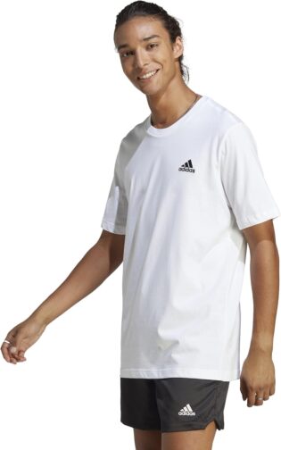 61NPMXwKDlL._AC_SL1500_.jpg Adidas Essentials Men's Single Jersey Embroidered Small Logo T-Shirt (Pack of 1)