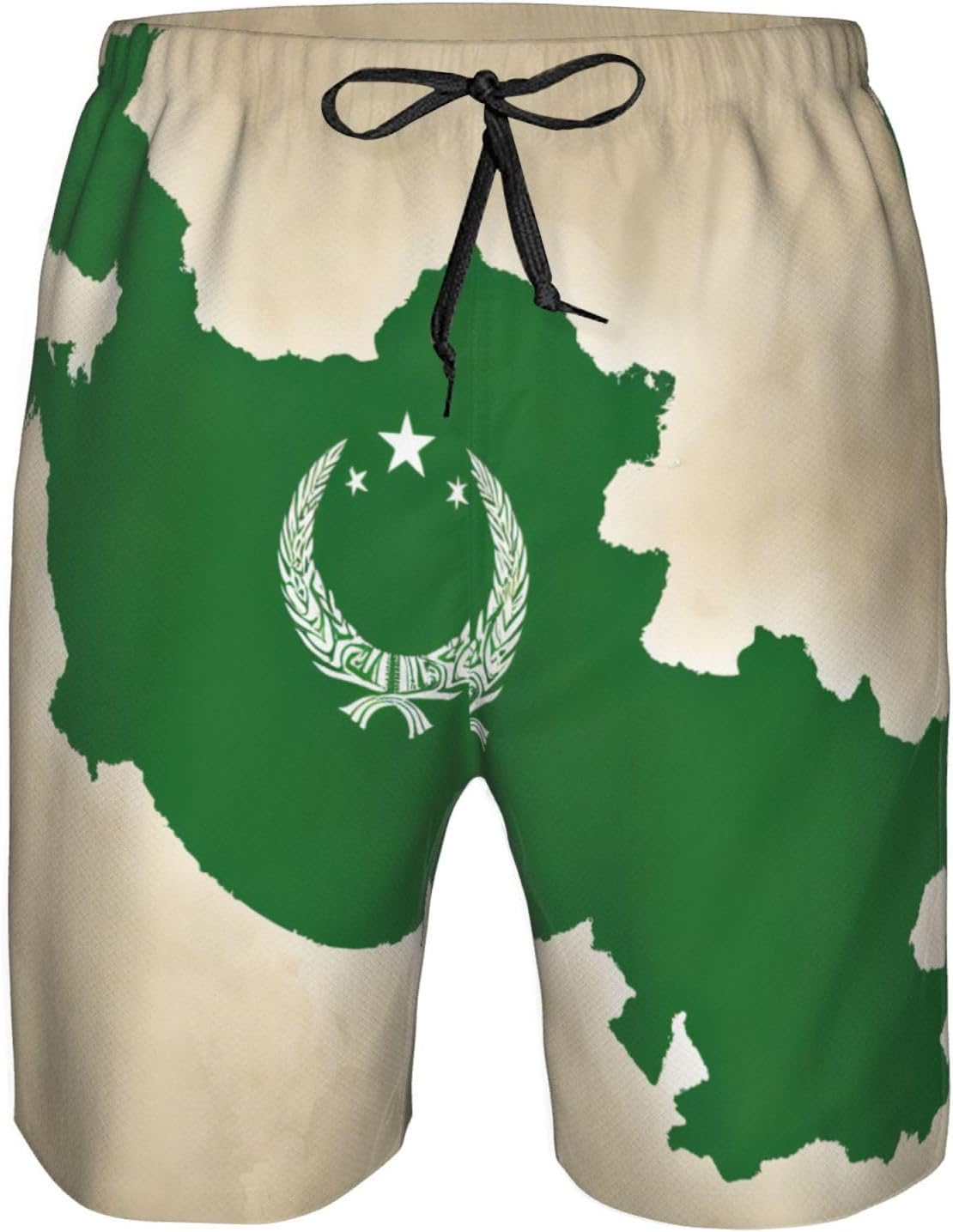 Short de plage fonctionnel imprimé drapeau de la République d'Ouzbékistan Séchage rapide Élégant Maillot de bain confortable Vacances d'été - Image 4