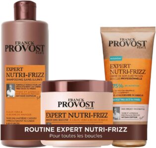 61VolQiJF7L._AC_SL1072_.jpg Franck Provost Expert Nutri-Frizz Coffret Shampooing, Masque et Crème de Soin et Définition Boucles Professionnelles Sans Silicone Sans Huile Minérale 400ml, 400ml, 200ml
