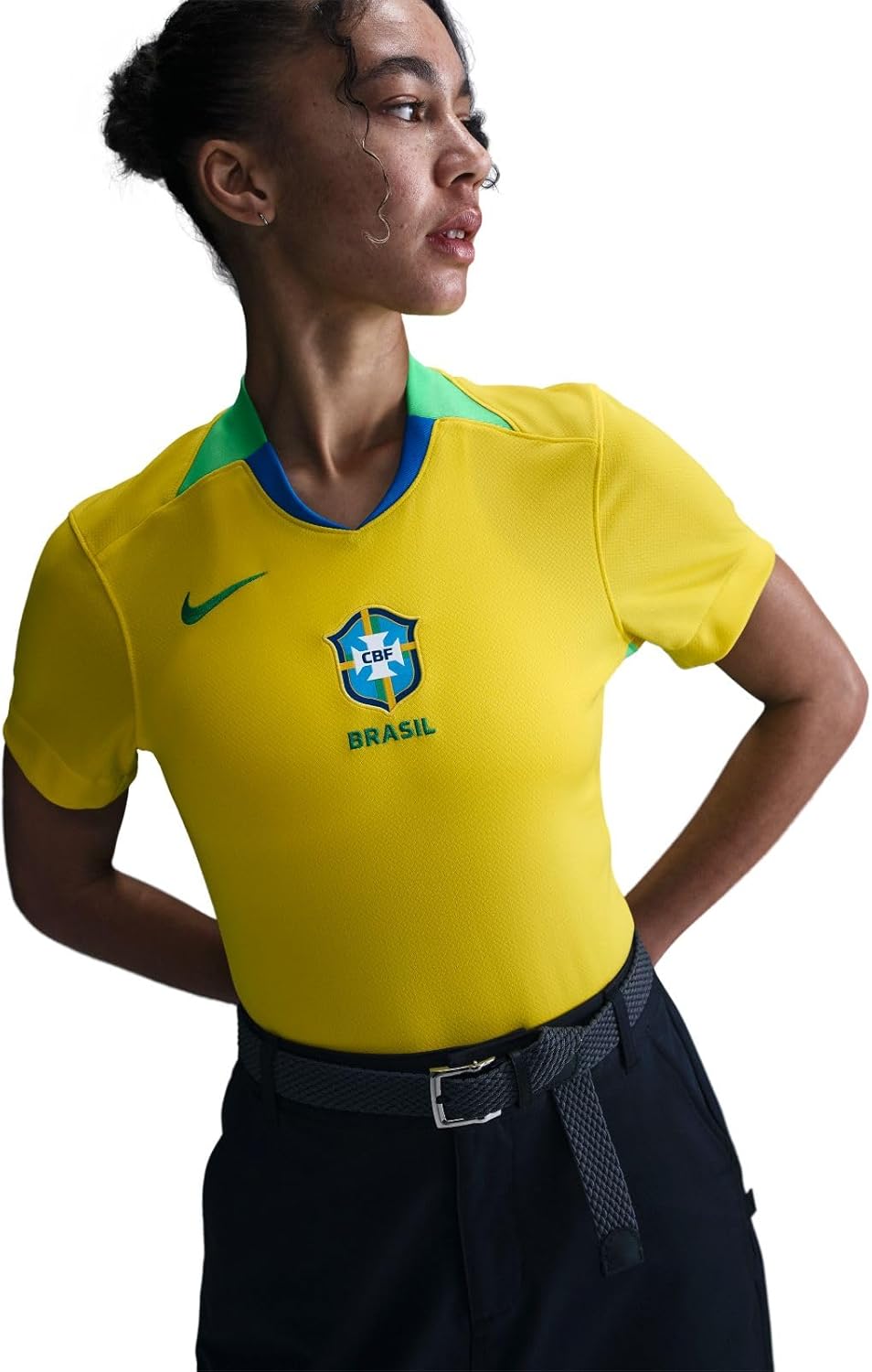Nike Brasilien 2025 Stadium Home (Frauenteam) Nike Dri-fit Replika-fußballtrikot Für Damen Nike Dri-FIT Réplique de Maillot de Football pour Femme Femme - Image 4