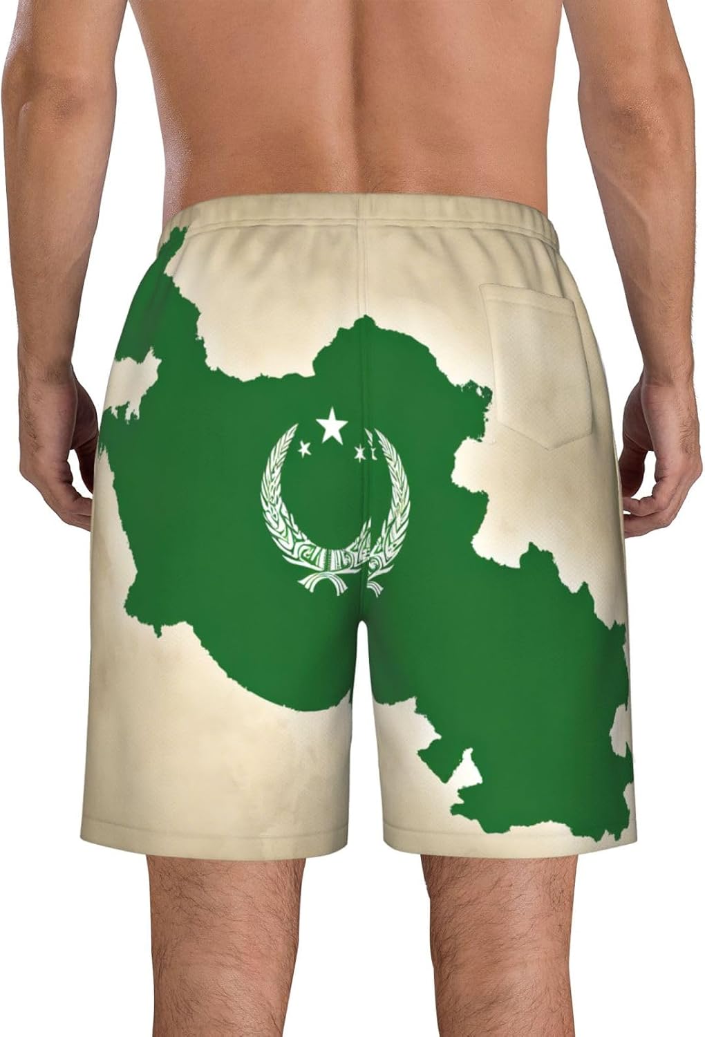 Short de plage fonctionnel imprimé drapeau de la République d'Ouzbékistan Séchage rapide Élégant Maillot de bain confortable Vacances d'été - Image 3