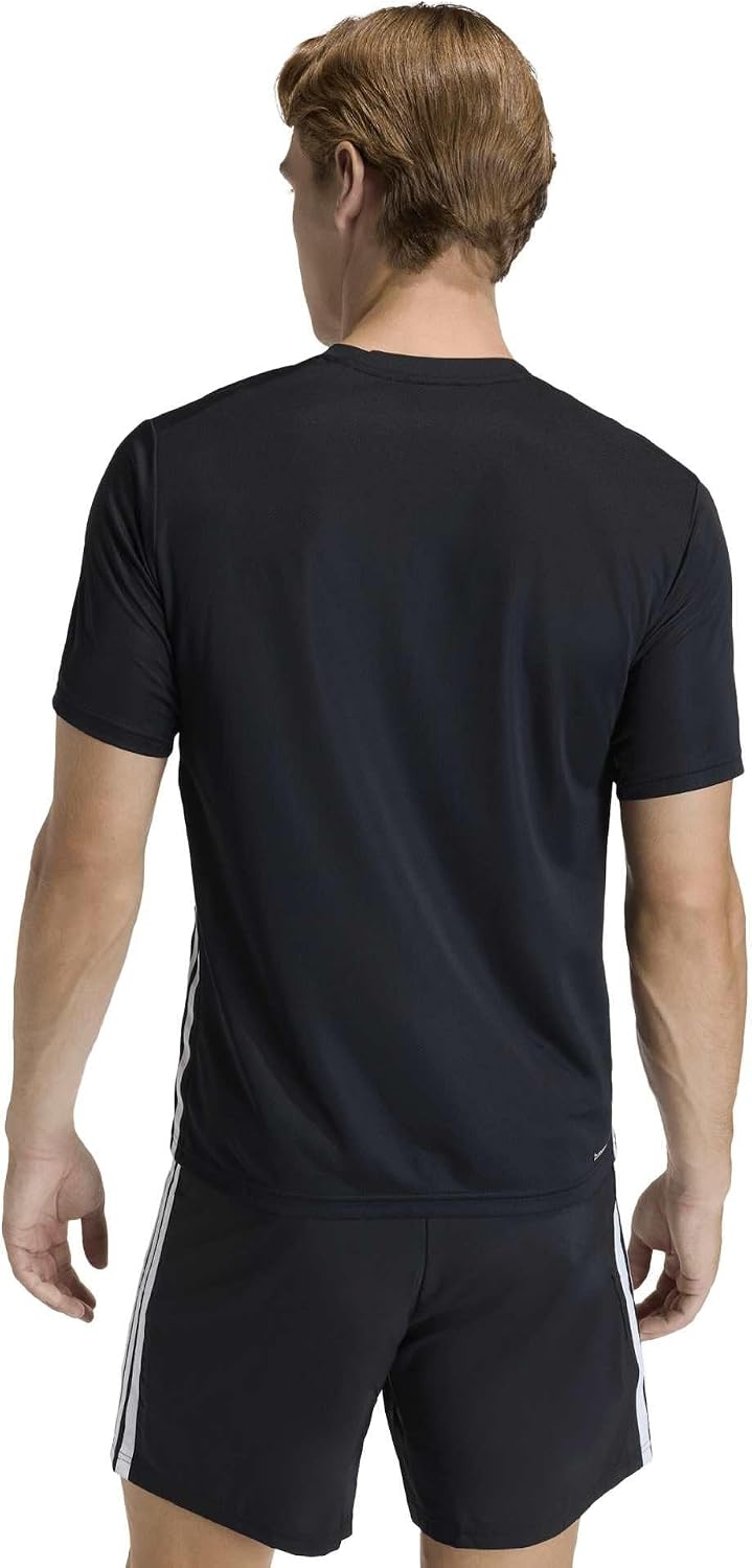 adidas Men's Base Workout Essentials 3-Stripes T-Shirt - Image 3
