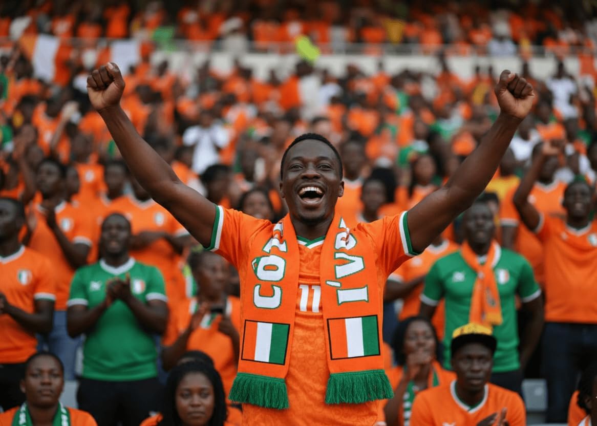 Écharpe de Supporter Côte d'Ivoire, Drapeau Ivoirien Orange Blanc Vert, Foot Eléphants, 170 x 20 cm, Style Sportswear Classique - Image 3