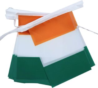 61kHhB5bkEL._AC_SL1500_.jpg AZ FLAG - Guirlande Drapeau Côte d'Ivoire - 12 Mètres Avec 20 Drapeaux Ivoirien De 45x30 cm - Fanions 100% Polyester - 200g