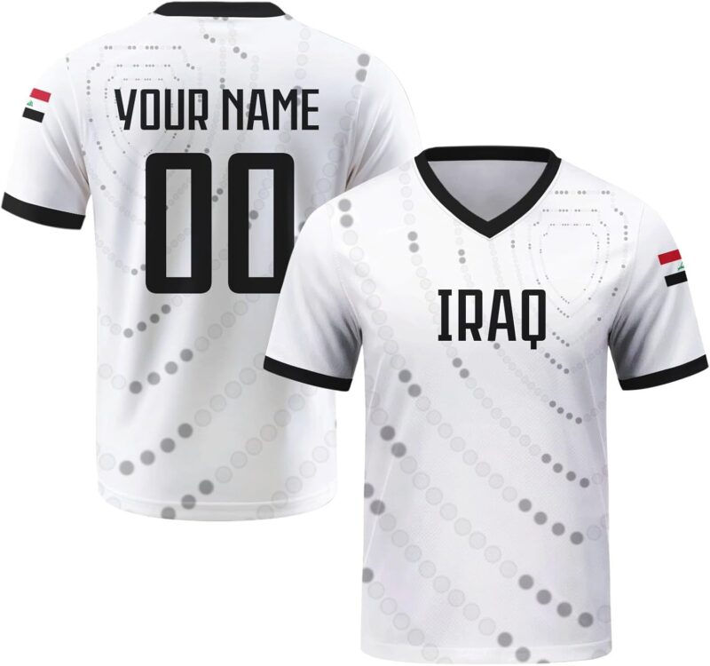 Personnalisable Maillot de Football avec nom et numéro, Tenue d'équipe Street Mixte Homme et Femme, Uniforme Sport pour Supporters de Football internationaux