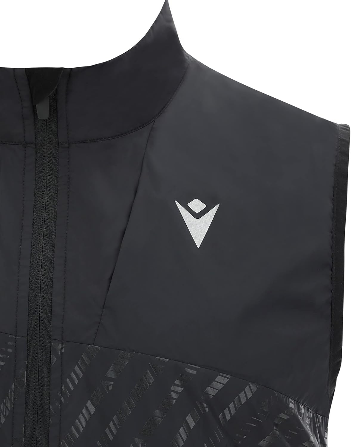 Macron Run Scc Eliot Reflex W-break Gilet Blk/Nyel Refl Print Man Coupe-vent Homme - Image 3
