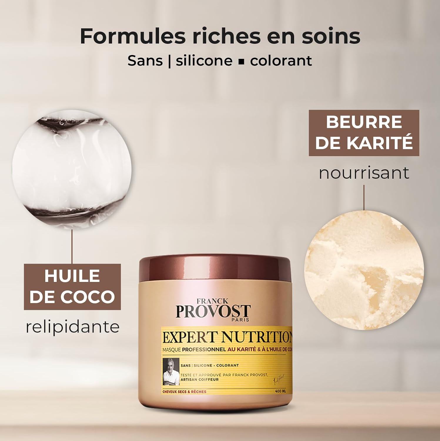 FRANCK PROVOST PARIS EXPERT NUTRITION Masque Capillaire Professionnel Nutrition Intense 400.0 ml - Image 3