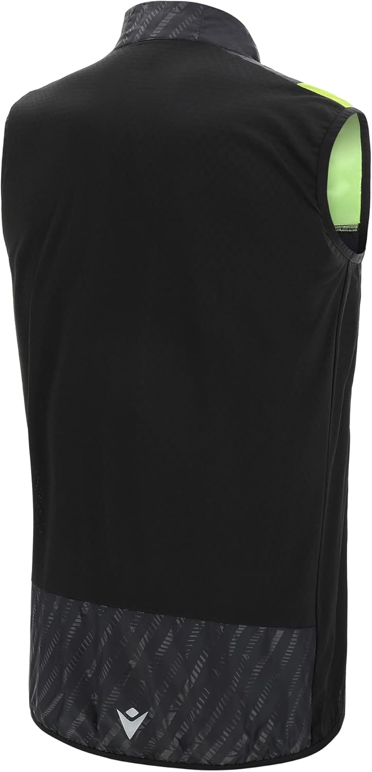 Macron Run Scc Eliot Reflex W-break Gilet Blk/Nyel Refl Print Man Coupe-vent Homme - Image 2