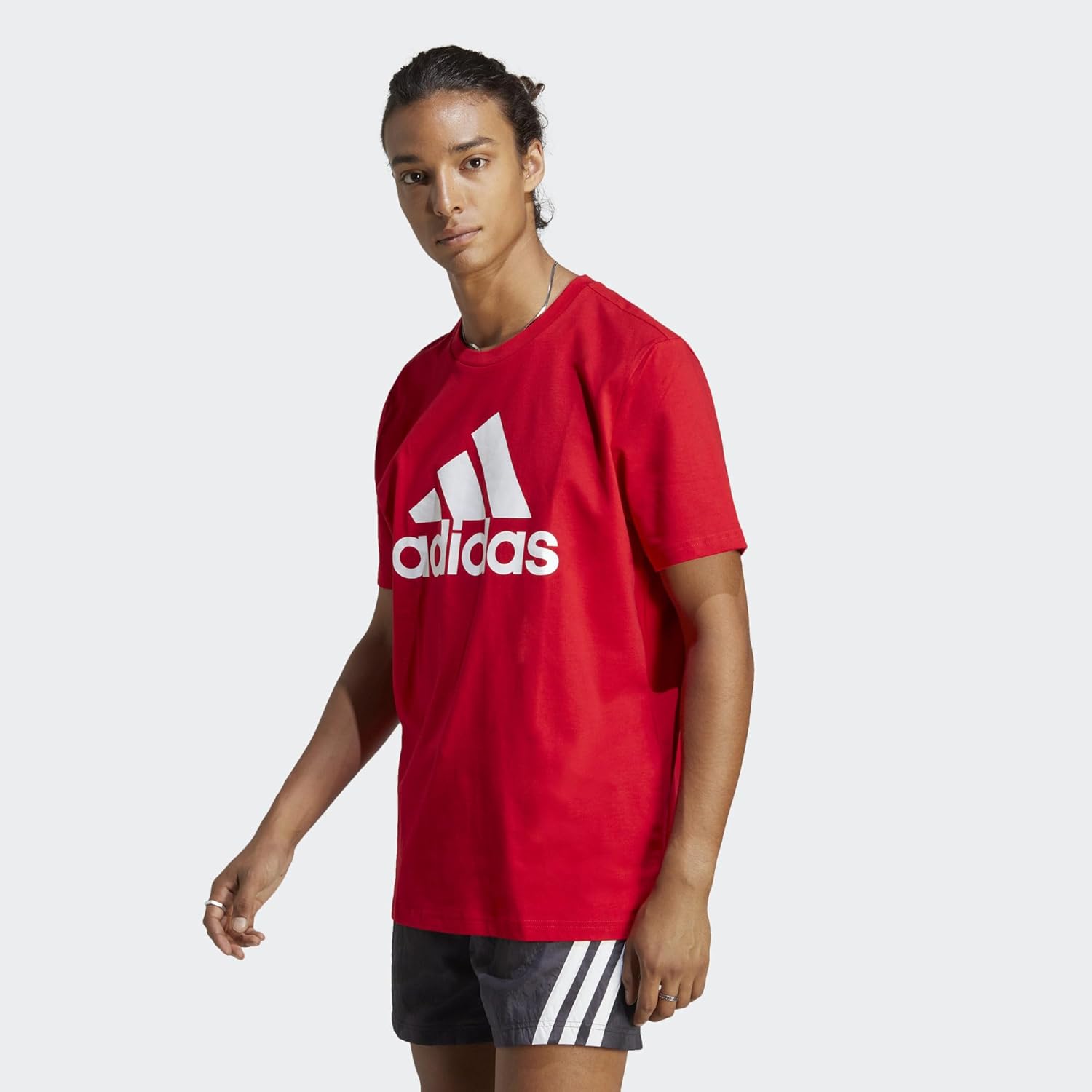 adidas Essentials Men's Single Jersey Big Logo T-Shirt - Image 2