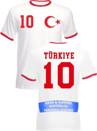 61sUbnQpS5L._AC_SL1500_.jpg T-Shirt Homme Maillot de Football Turquie Turkey Turkey avec Nom et Numéro Personnalisés
