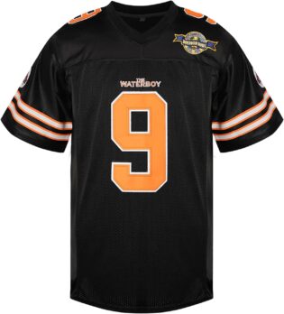 712NIQNdgTL._AC_SL1500_.jpg Phoneutrix Bobby Boucher #9 The Waterboy Adam Sandler Movie Mud Dogs Bourbon Bowl American Football Jersey