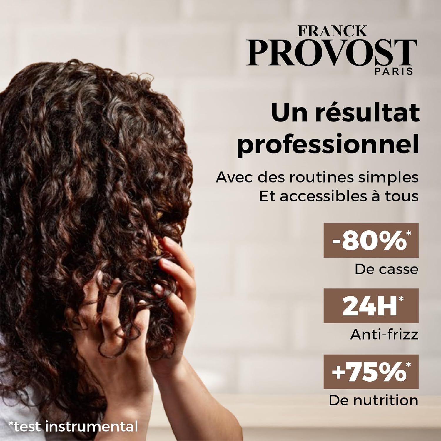 Franck Provost Expert Nutri-Frizz Coffret Shampooing, Masque et Crème de Soin et Définition Boucles Professionnelles Sans Silicone Sans Huile Minérale 400ml, 400ml, 200ml - Image 2