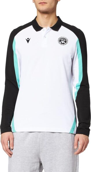 Macron Merchandising Ufficiale Polo modèle Travel à Manches Longues Udinese Football 2021/22 Mixte
