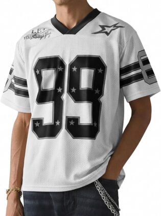 718uFTsVx4L._AC_SL1500_.jpg HAWILAND Mens V Neck T Shirt Short Sleeve Oversized Football Jersey Streetwear Y2K Hip Hop Outfit