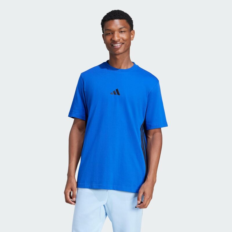 adidas Essential Three Stripes Single Jersey Tee Men's T-Shirt