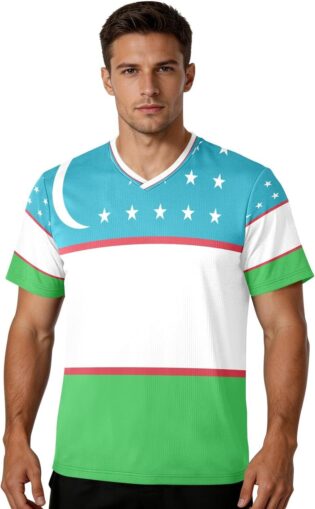 Maillot de football pour homme en tissu extensible blanc/noir, poignets et col flexibles pour entraînement et match athlétique pour homme