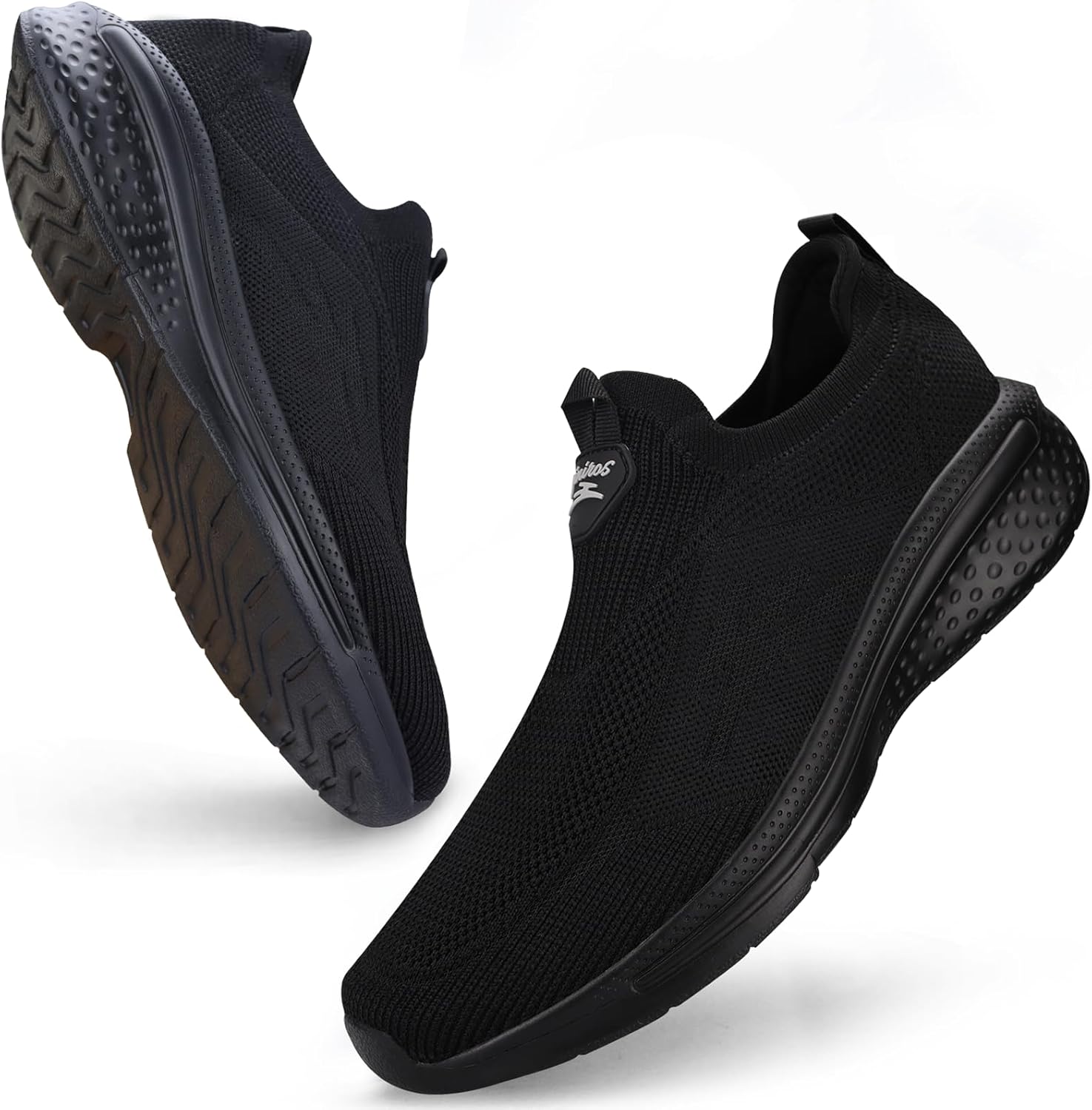 Giniros Basket Homme Chaussures Slip on Sneakers Chaussure sans Lacets de Course Baskets Fitness Running Basquettes Homme Chaussures de Respirante Chaussures de Tennis Confortables et Légères