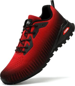 Kricely Chaussures de Trail Homme Respirantes Antidérapantes Chaussure de Randonnée Trekking Outdoor Fitness Chaussures de Marche