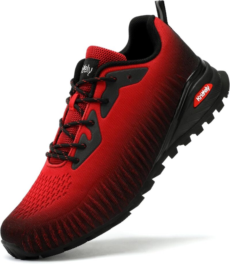 Kricely Chaussures de Trail Homme Respirantes Antidérapantes Chaussure de Randonnée Trekking Outdoor Fitness Chaussures de Marche